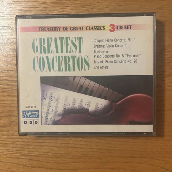 Greatest Concertos 3 CD Set Treasury Great Classics Stradivari Classics S3D 6119 - Picture 2 of 7